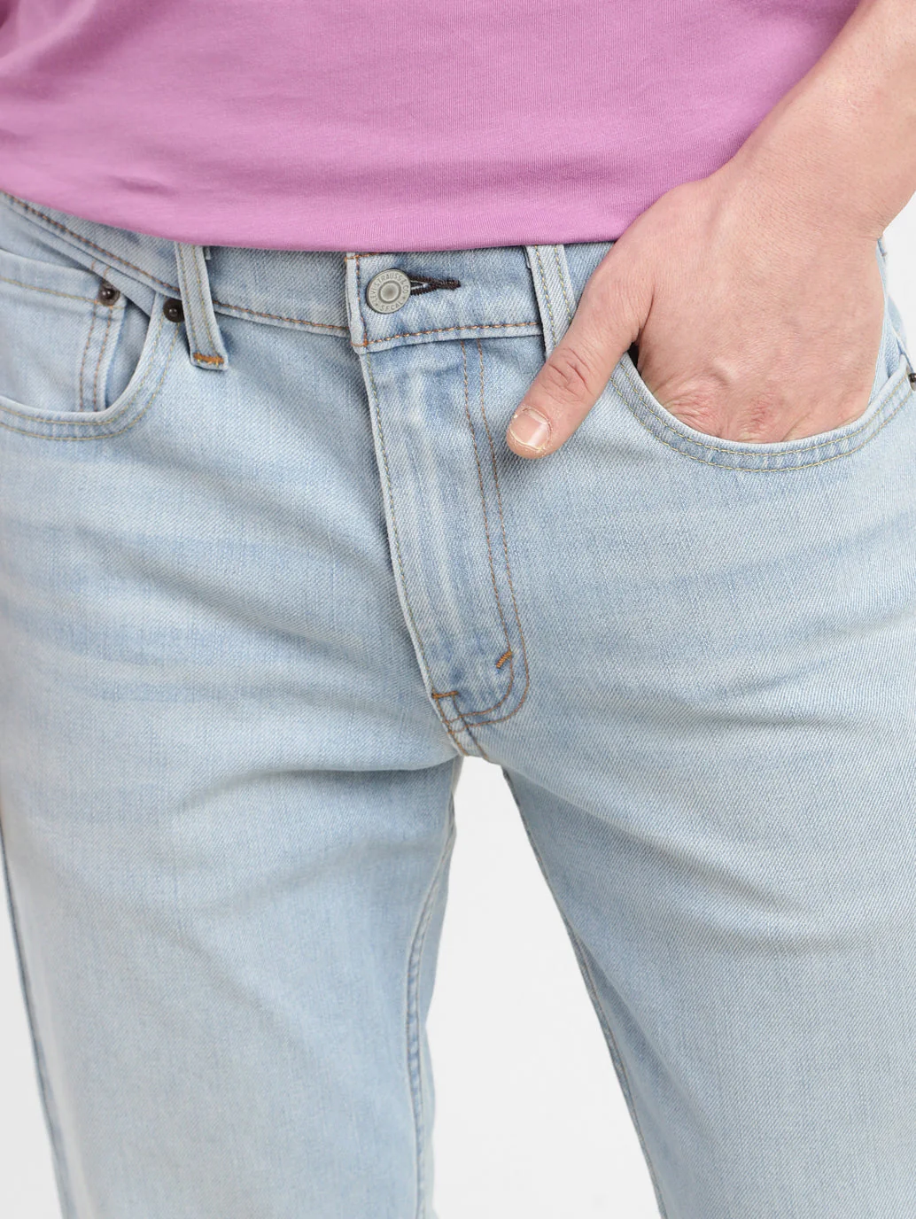Men's 511 Blue Slim Fit Mid Rise Jeans - Image 6