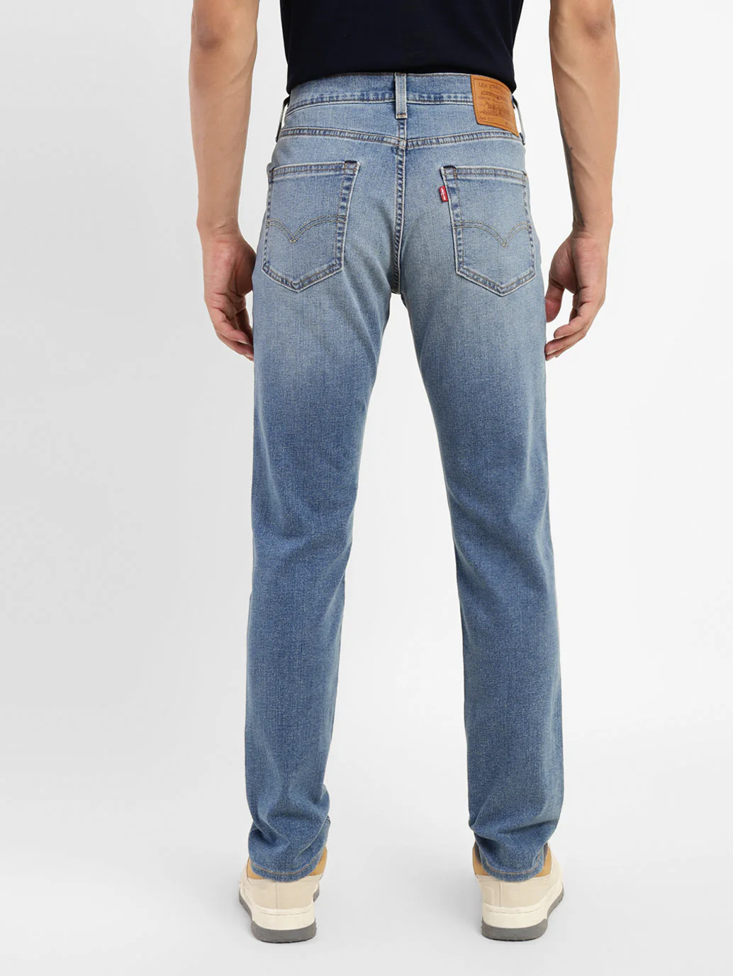 Men's 511 Blue Slim Fit Mid Rise Jeans - Image 3