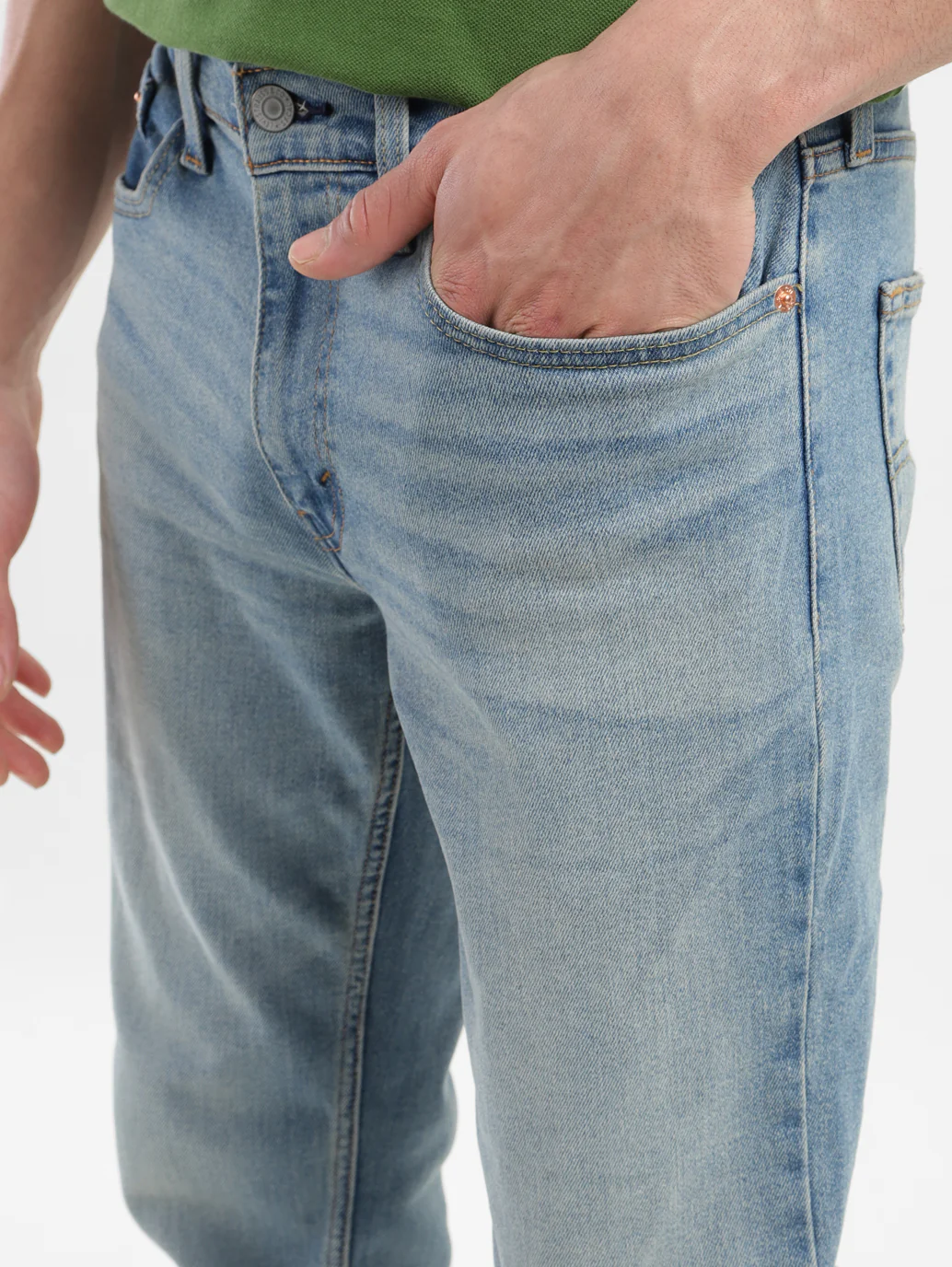 Men's 511 Blue Slim Fit Mid Rise Jeans - Image 5