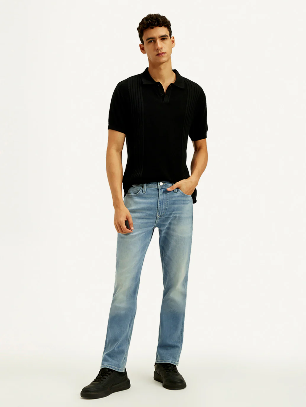 Men's Redloop 511 Light Indigo Slim Fit Mid Rise Jeans