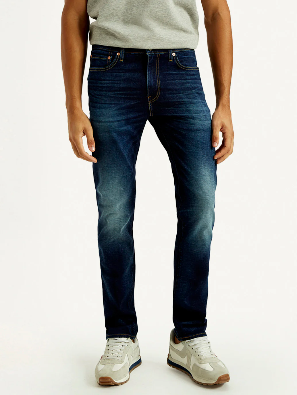 Men's 511 Indigo Slim Fit Mid Rise Linen Jeans - Image 2