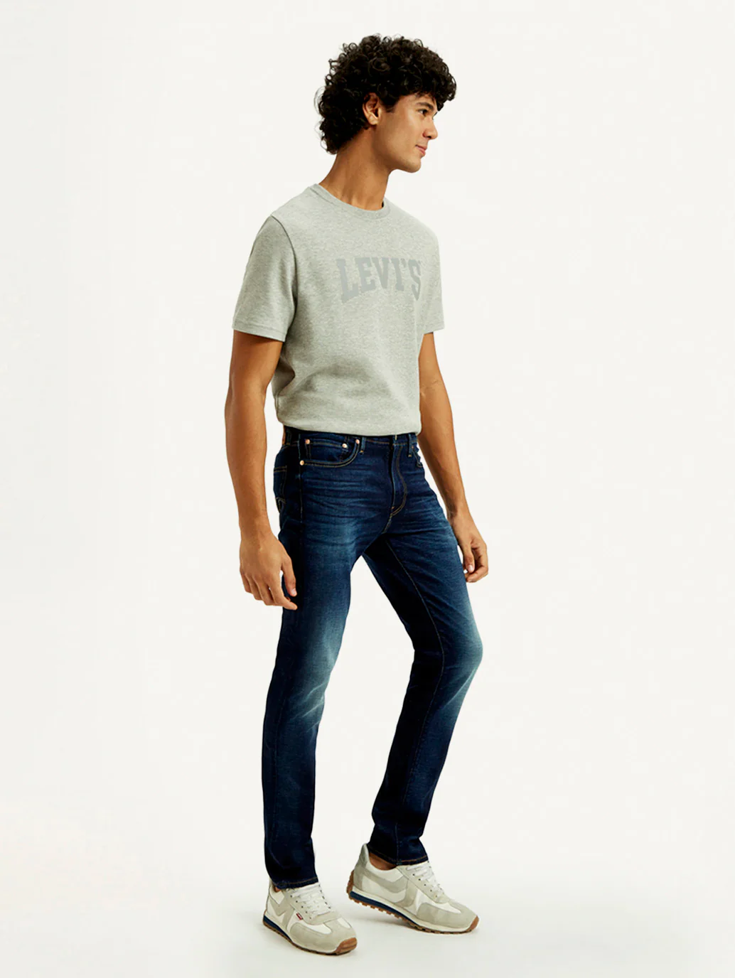 Men's 511 Indigo Slim Fit Mid Rise Linen Jeans - Image 6