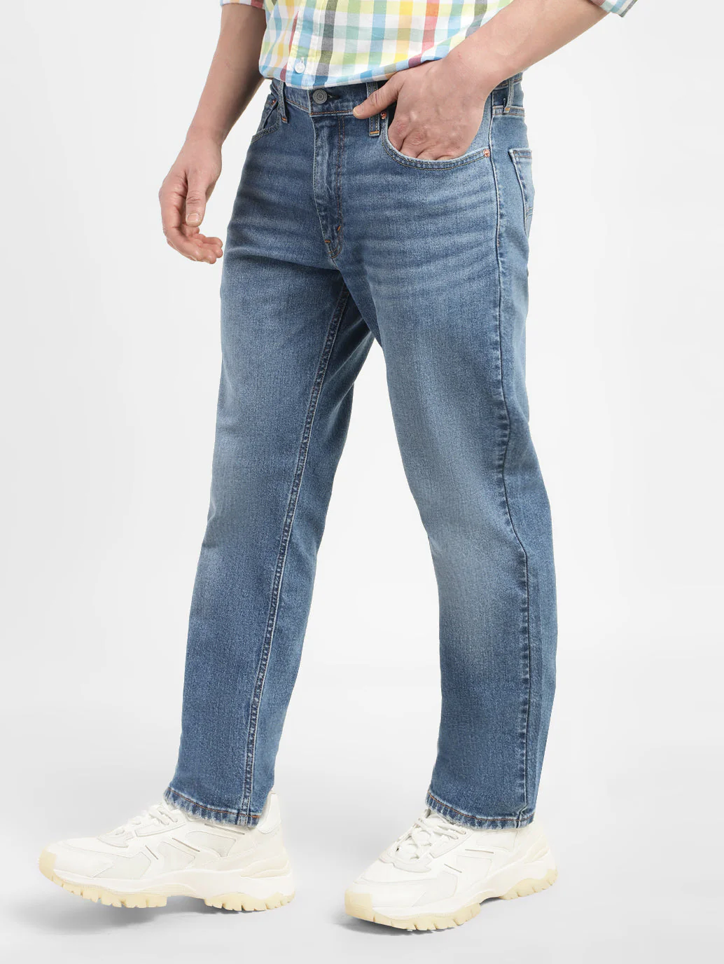 Men's 511 Blue Slim Fit Mid Rise Jeans - Image 5