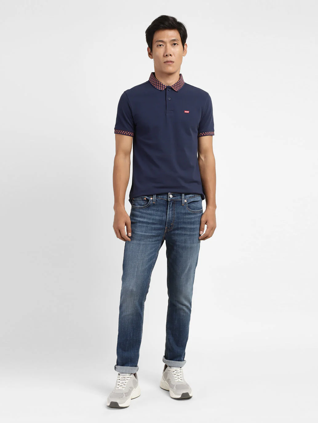 Men's 511 Blue Slim Fit Mid Rise Jeans - Image 8
