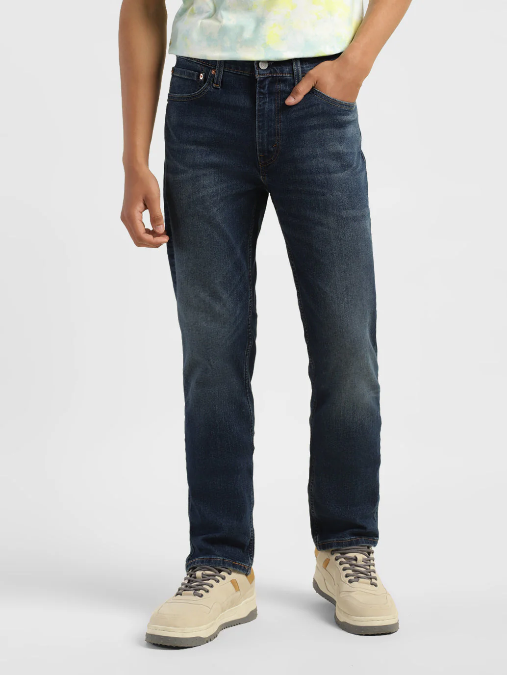 Men's 511 Blue Slim Fit Mid Rise Jeans