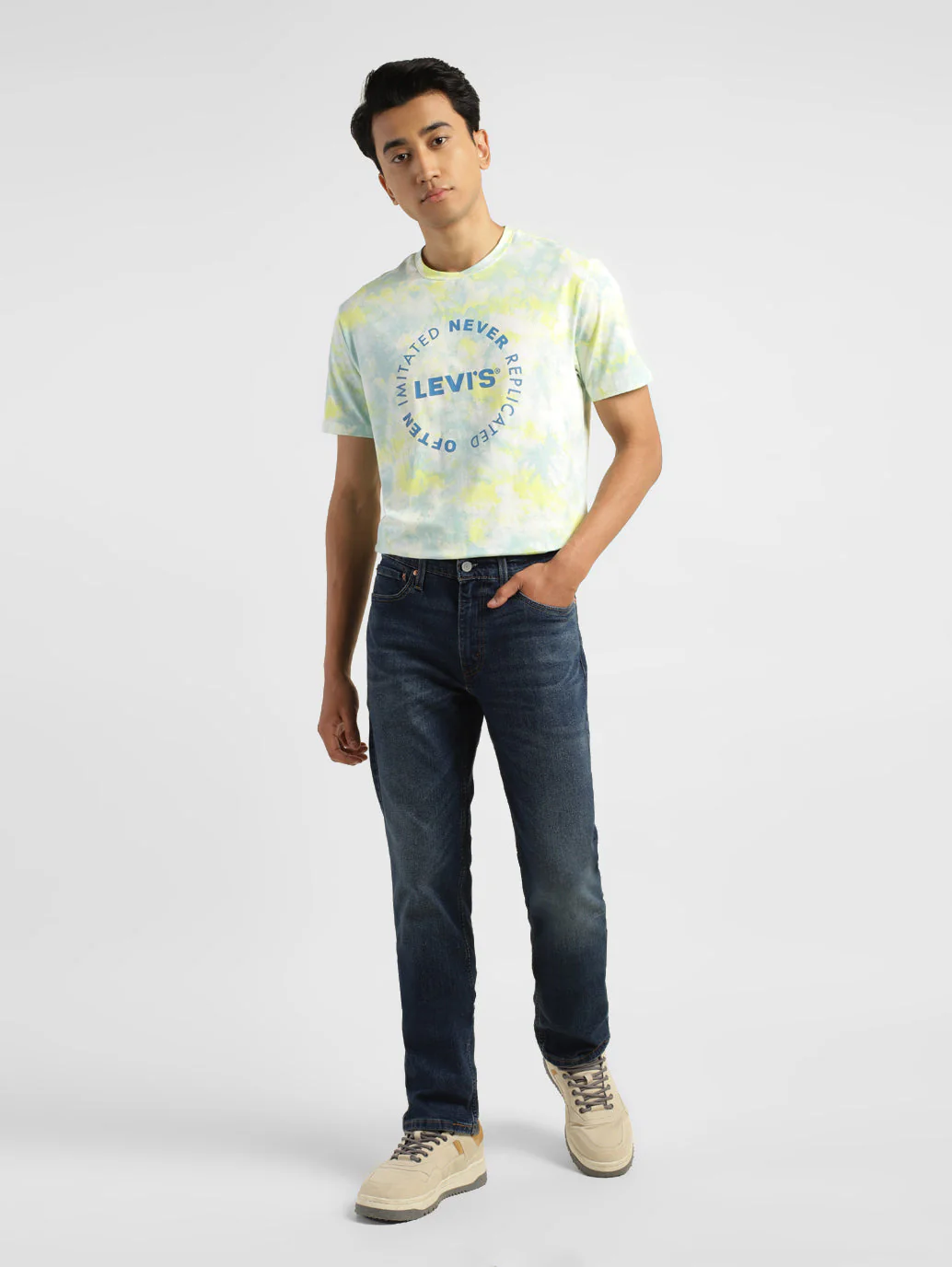Men's 511 Blue Slim Fit Mid Rise Jeans - Image 2