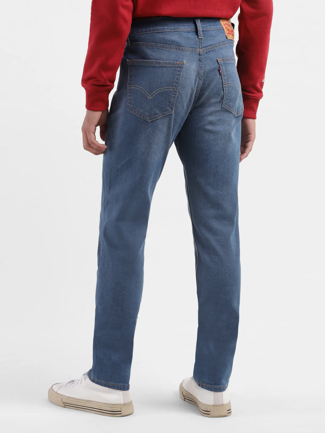 Men's 511 Blue Slim Fit Mid Rise Jeans - Image 3