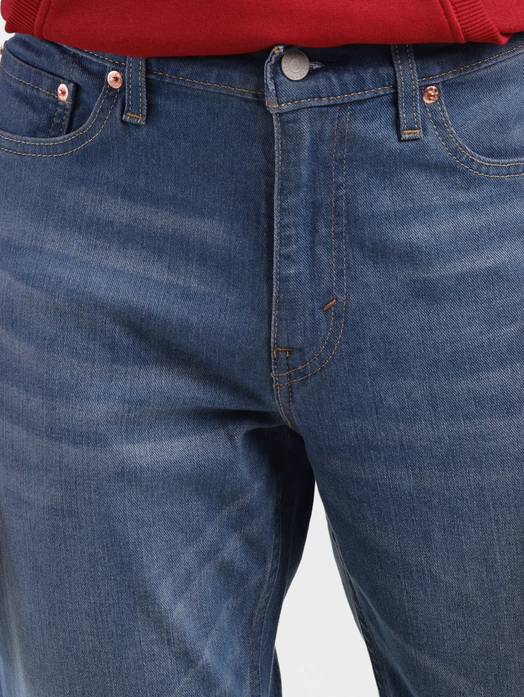 Men's 511 Blue Slim Fit Mid Rise Jeans - Image 5