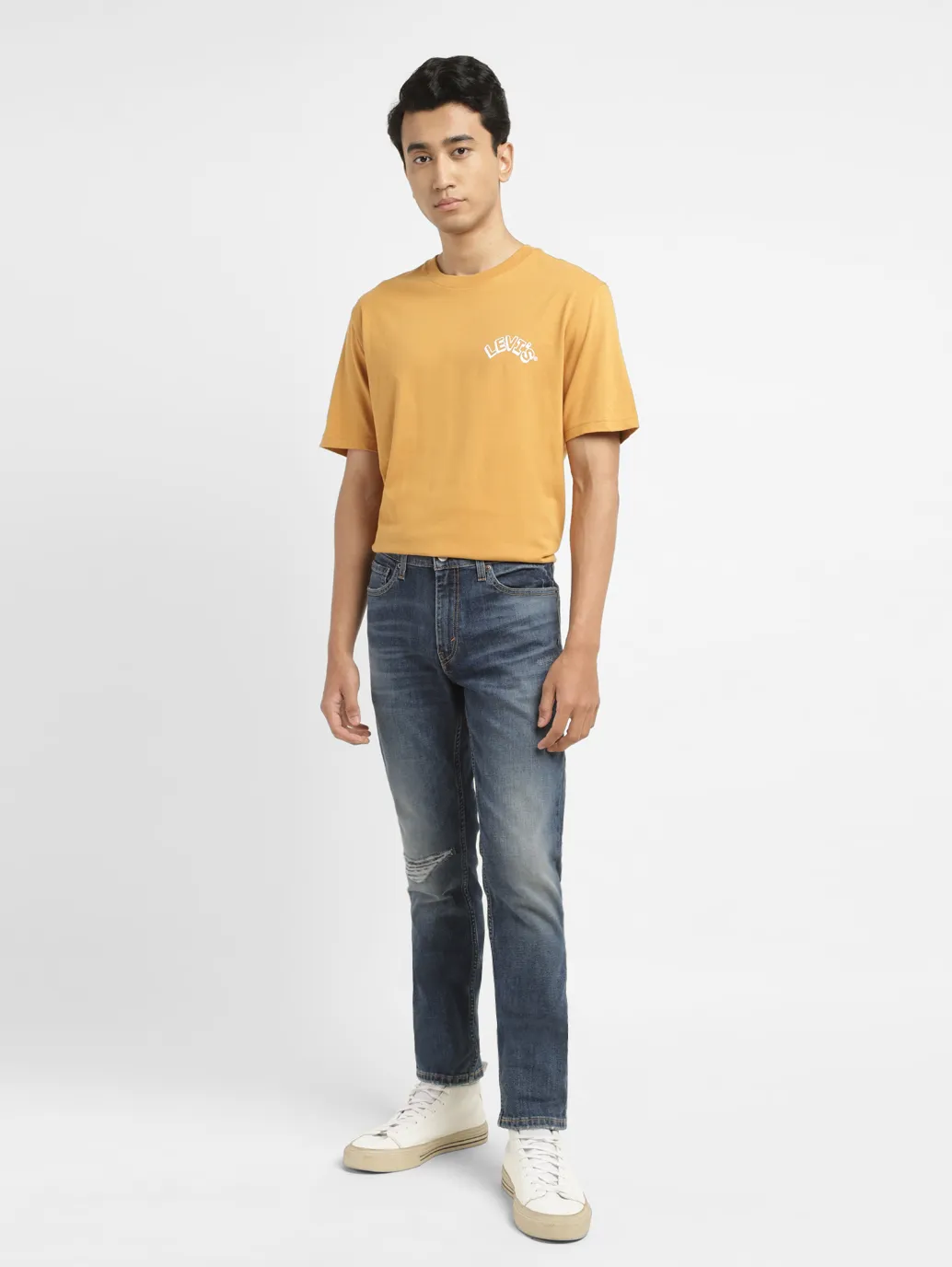 Men's 511 Blue Slim Fit Mid Rise Jeans - Image 8