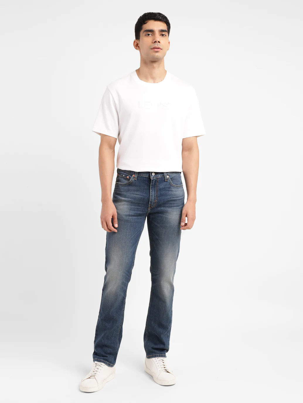 Men's 511 Indigo Slim Fit Mid Rise Jeans - Image 8
