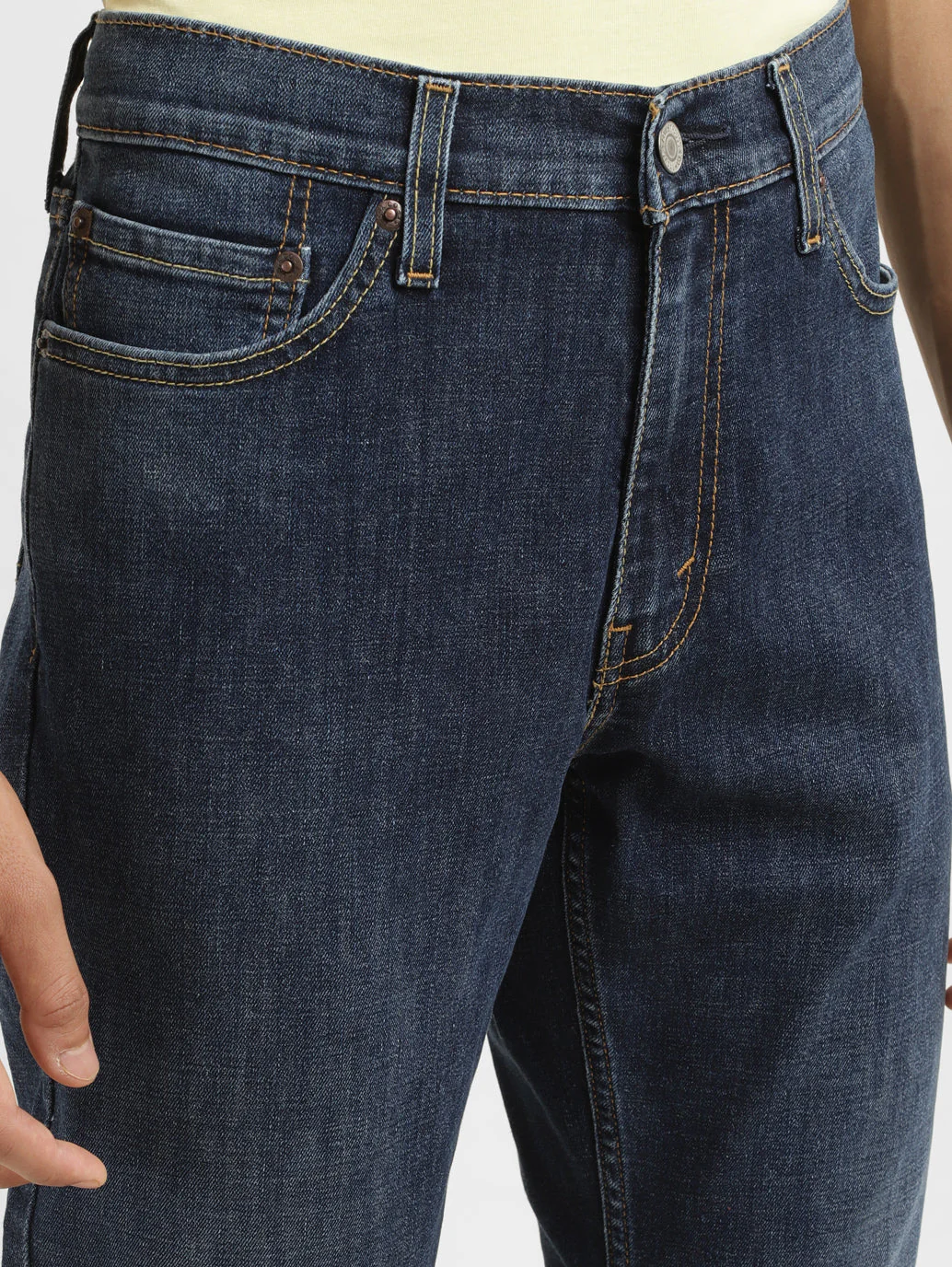 Men's 511 Blue Slim Fit Mid Rise Jeans - Image 7