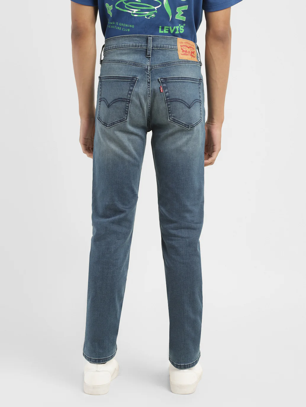 Men's 511 Blue Slim Fit Mid Rise Jeans - Image 3