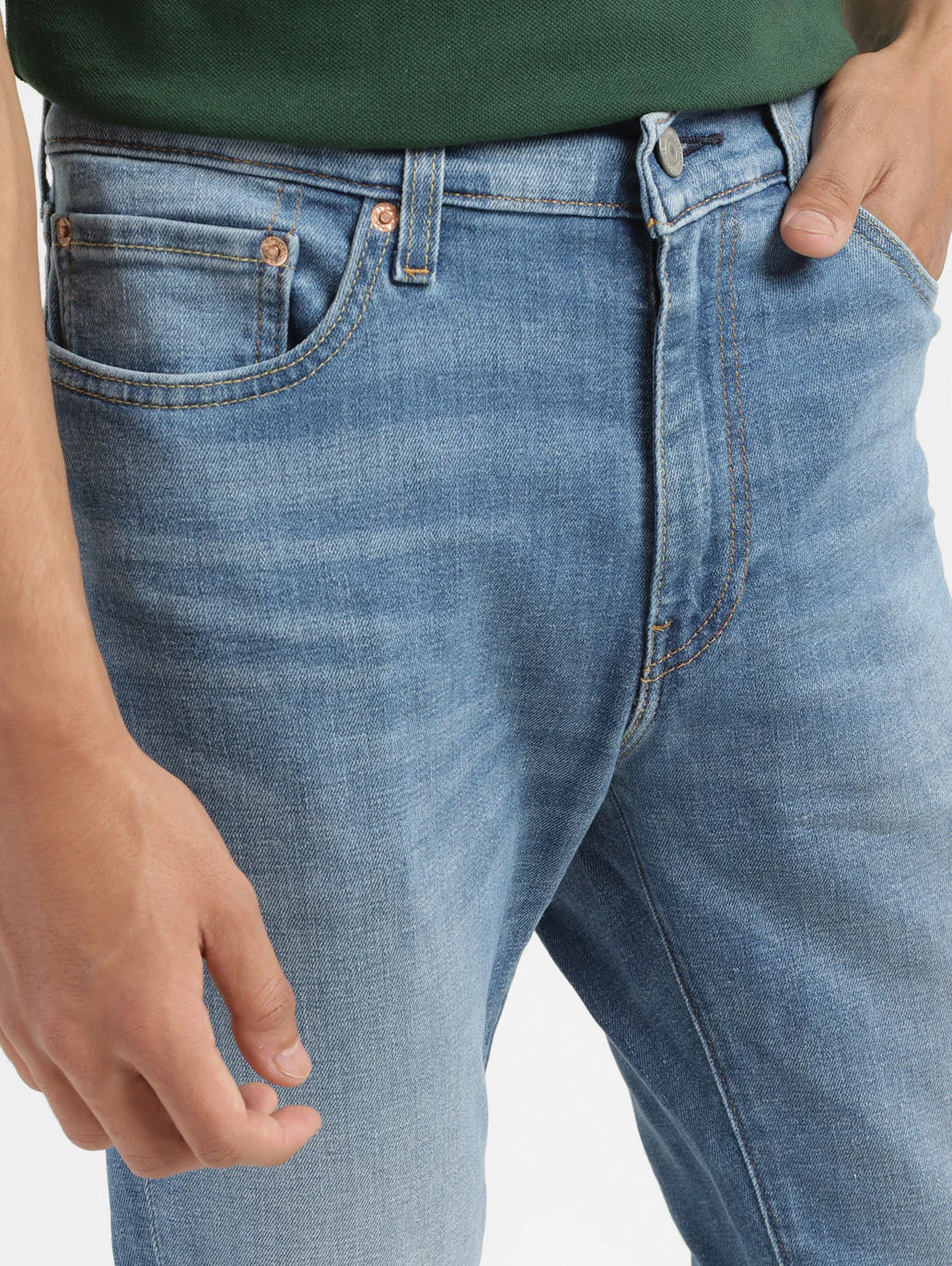 Men's 511 Indigo Slim Fit Mid Rise Jeans - Image 5