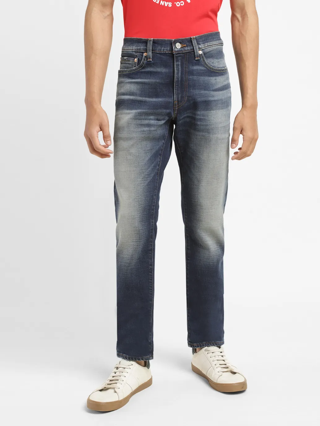 Men's 511 Blue Slim Fit Mid Rise Jeans