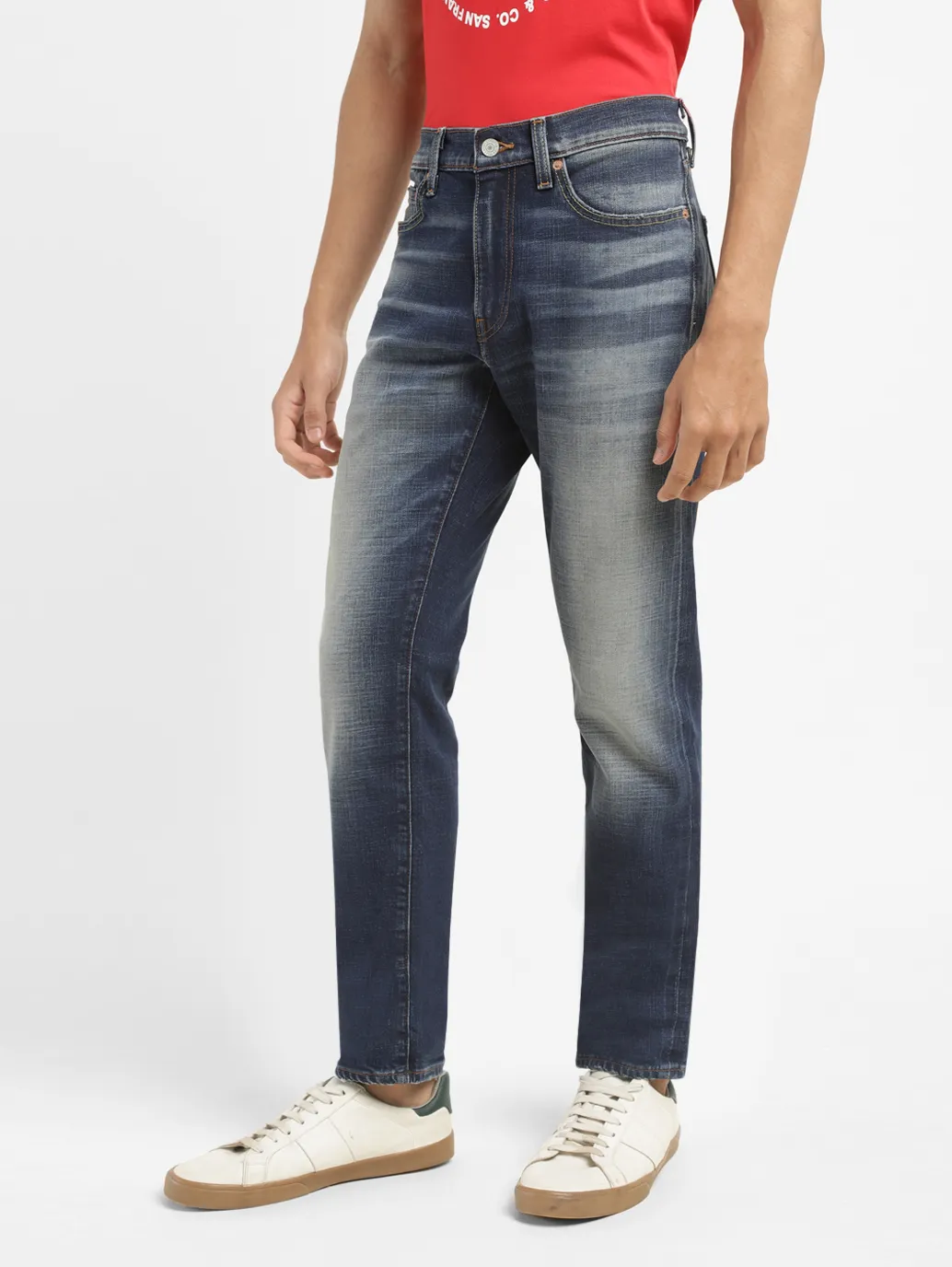 Men's 511 Blue Slim Fit Mid Rise Jeans - Image 5