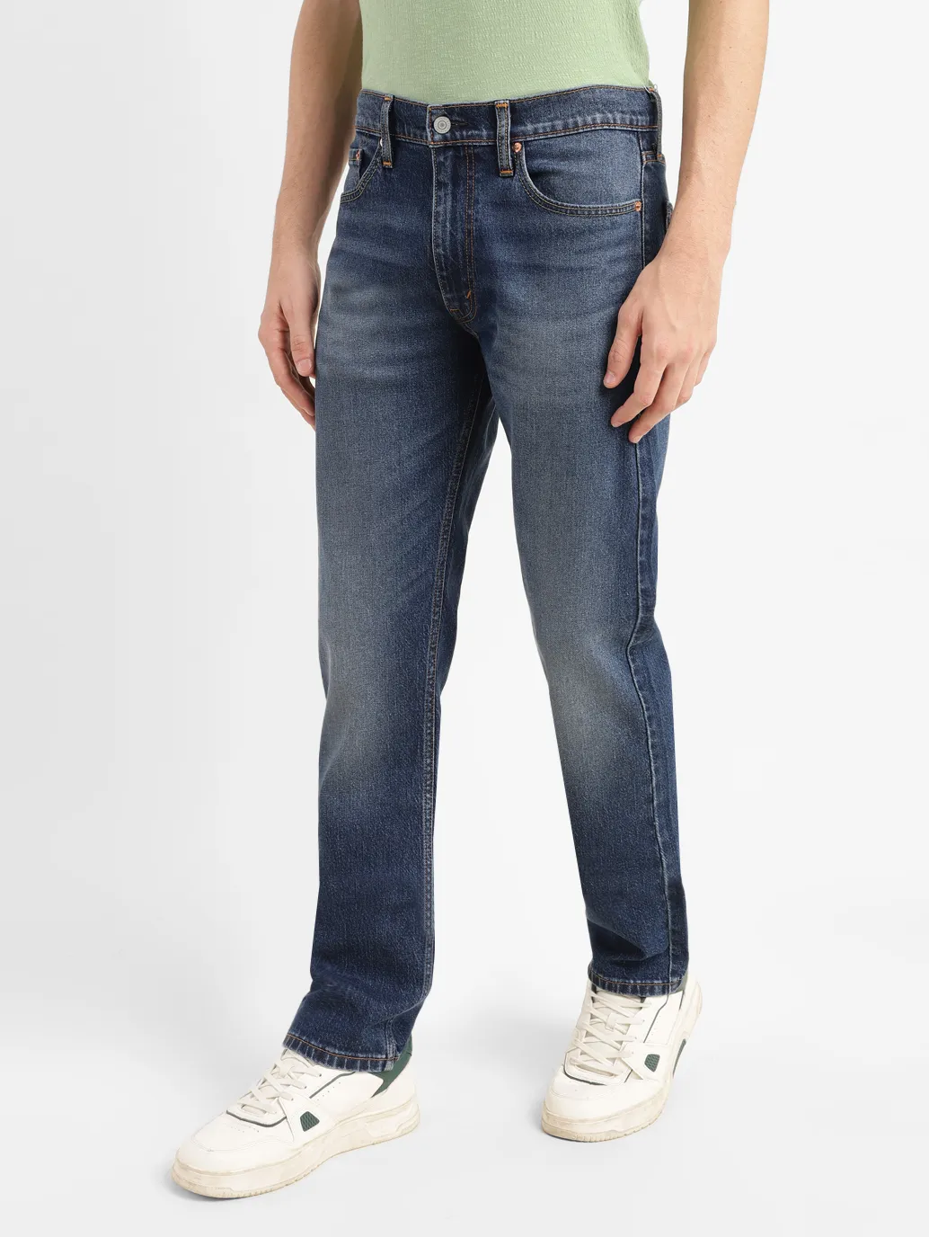 Men's 511 Blue Slim Fit Mid Rise Jeans - Image 5
