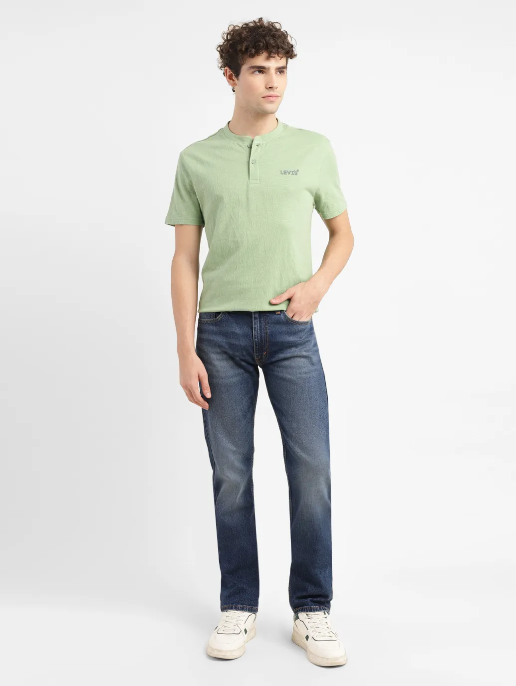 Men's 511 Blue Slim Fit Mid Rise Jeans - Image 8