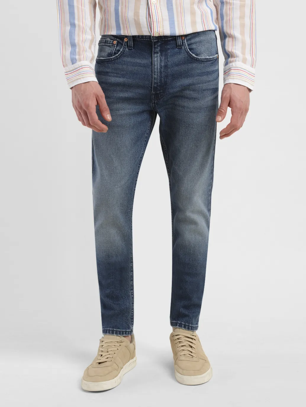 Men's 511 Blue Slim Fit Mid Rise Jeans - Image 2