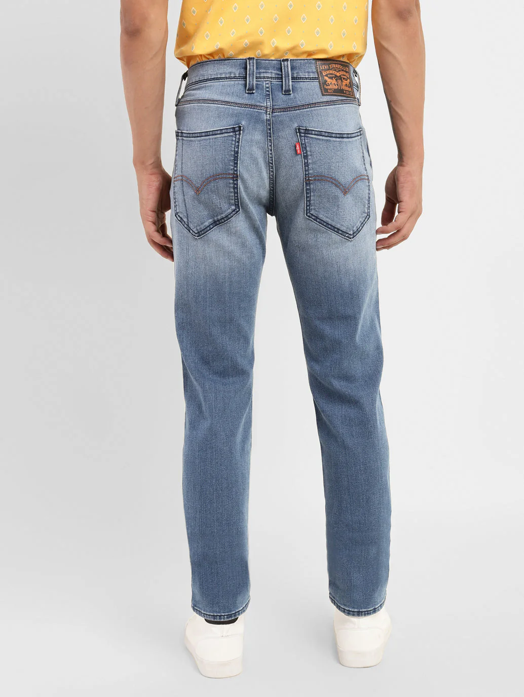 Men's 511 Blue Slim Fit Mid Rise Jeans - Image 3