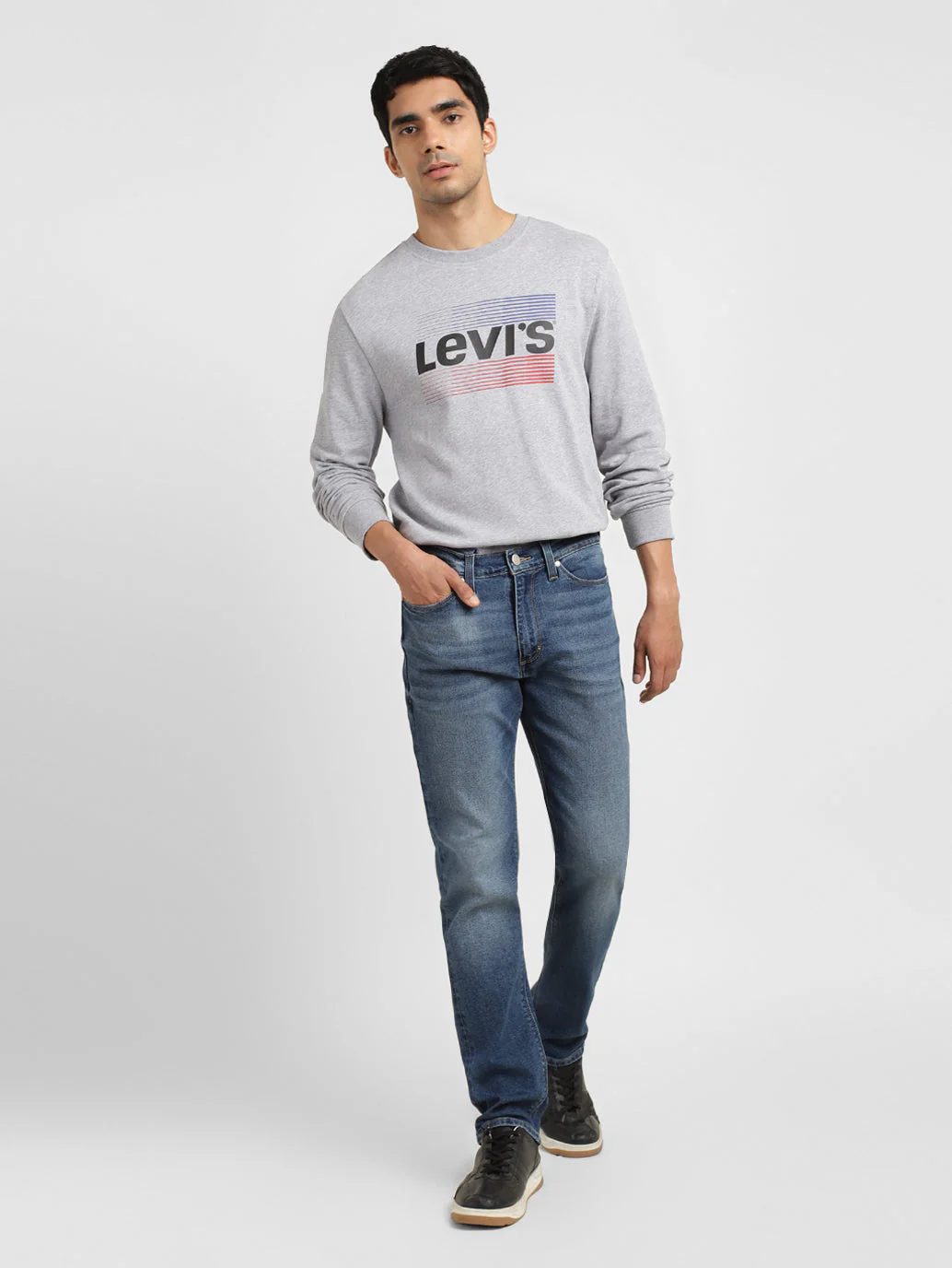 Men's 511 Blue Slim Fit Mid Rise Jeans - Image 8