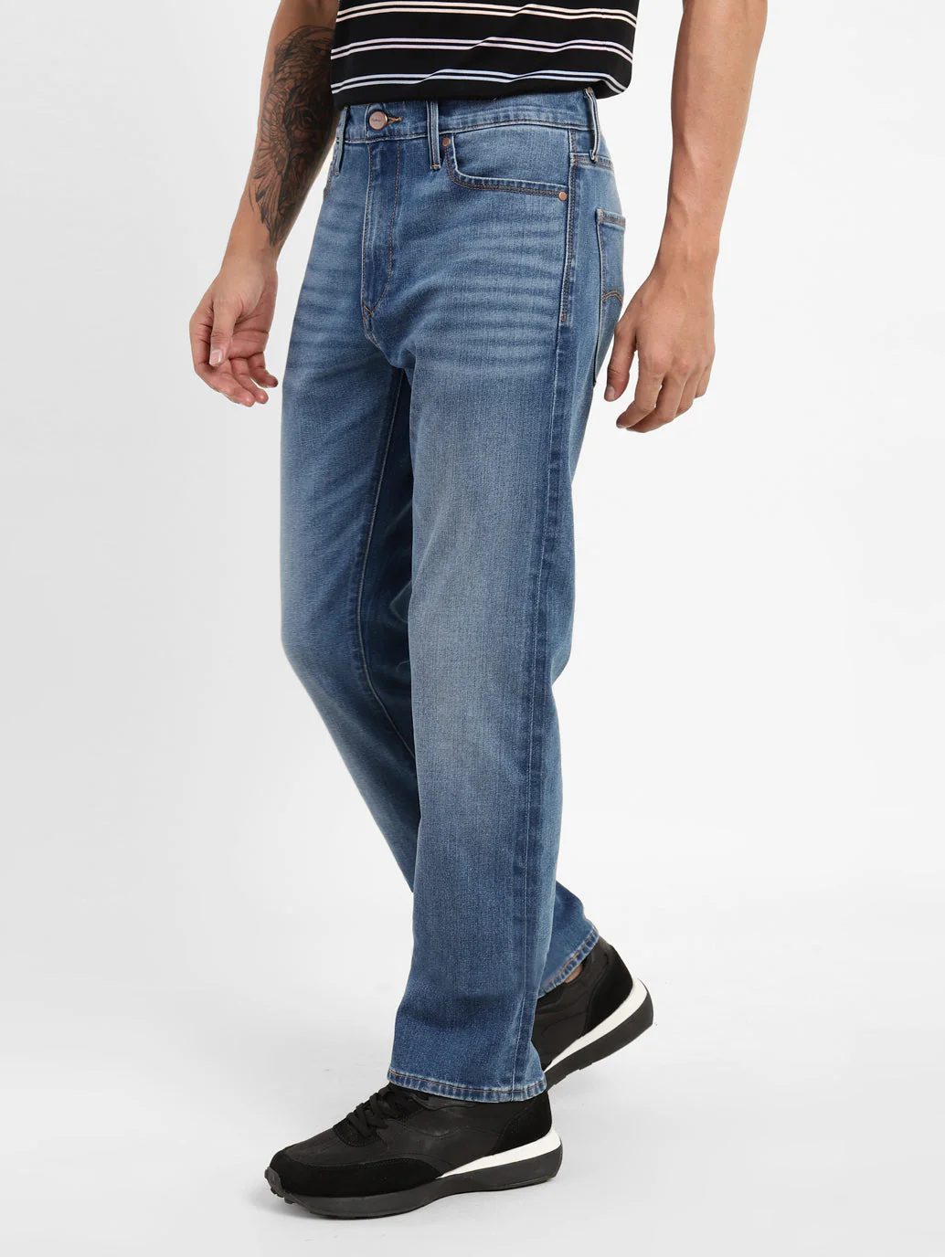 Men's Redloop 511 Blue Slim Fit Mid Rise Jeans - Image 5