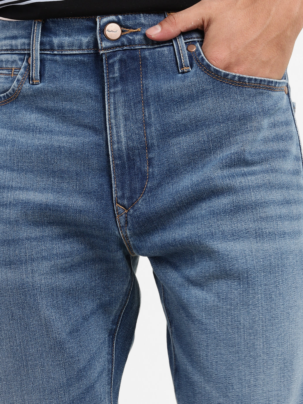 Men's Redloop 511 Blue Slim Fit Mid Rise Jeans - Image 6