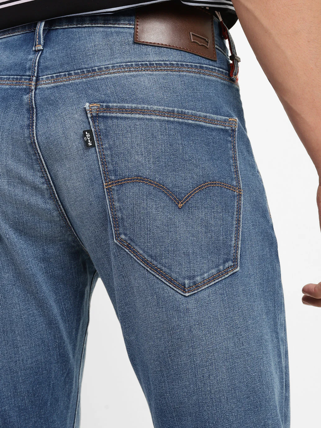 Men's Redloop 511 Blue Slim Fit Mid Rise Jeans - Image 7