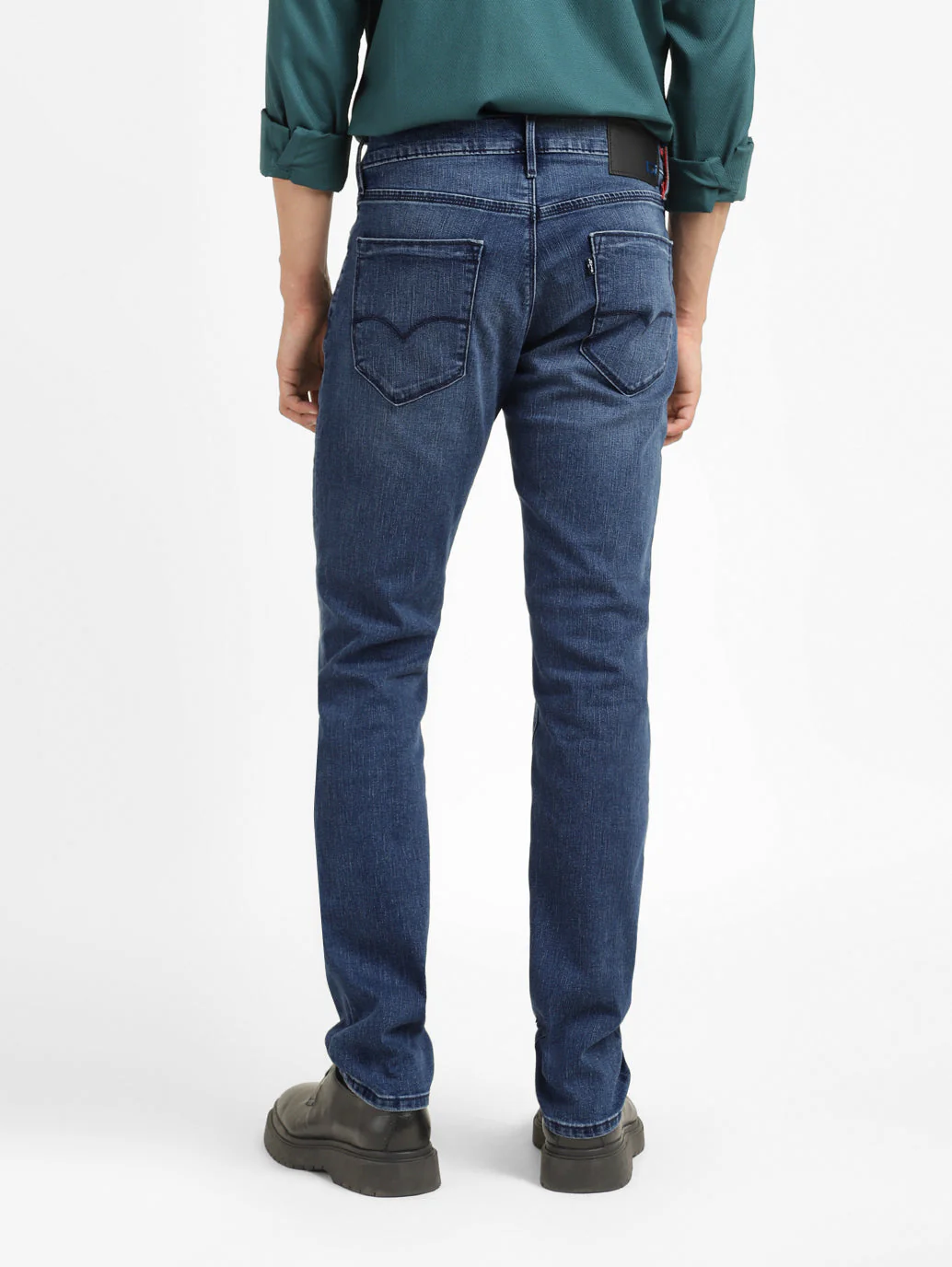Men's Redloop 511 Blue Slim Fit Mid Rise Jeans - Image 3