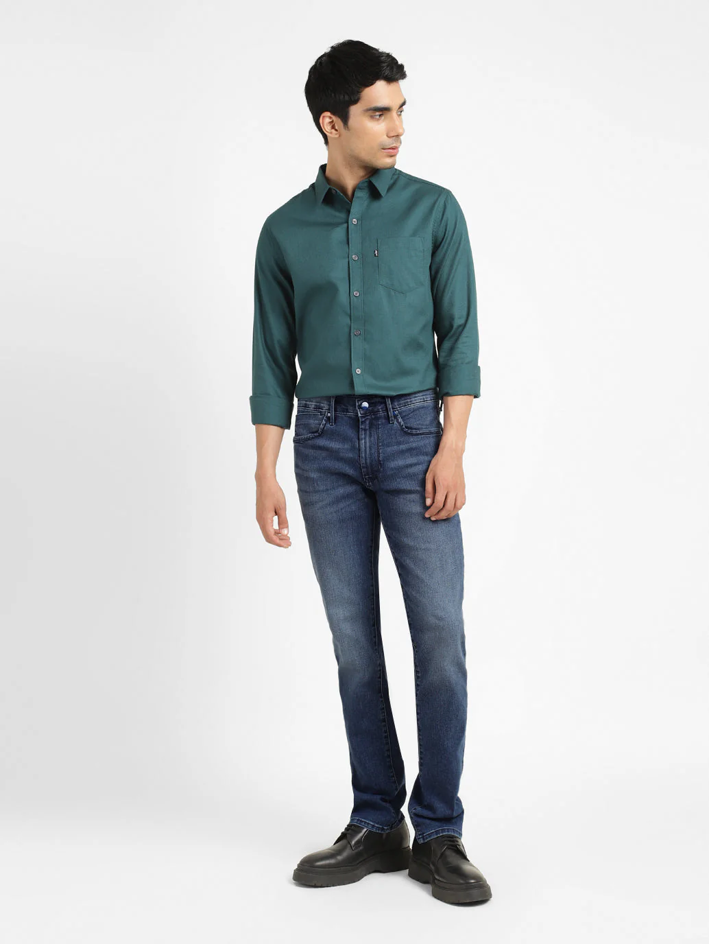 Men's Redloop 511 Blue Slim Fit Mid Rise Jeans - Image 8