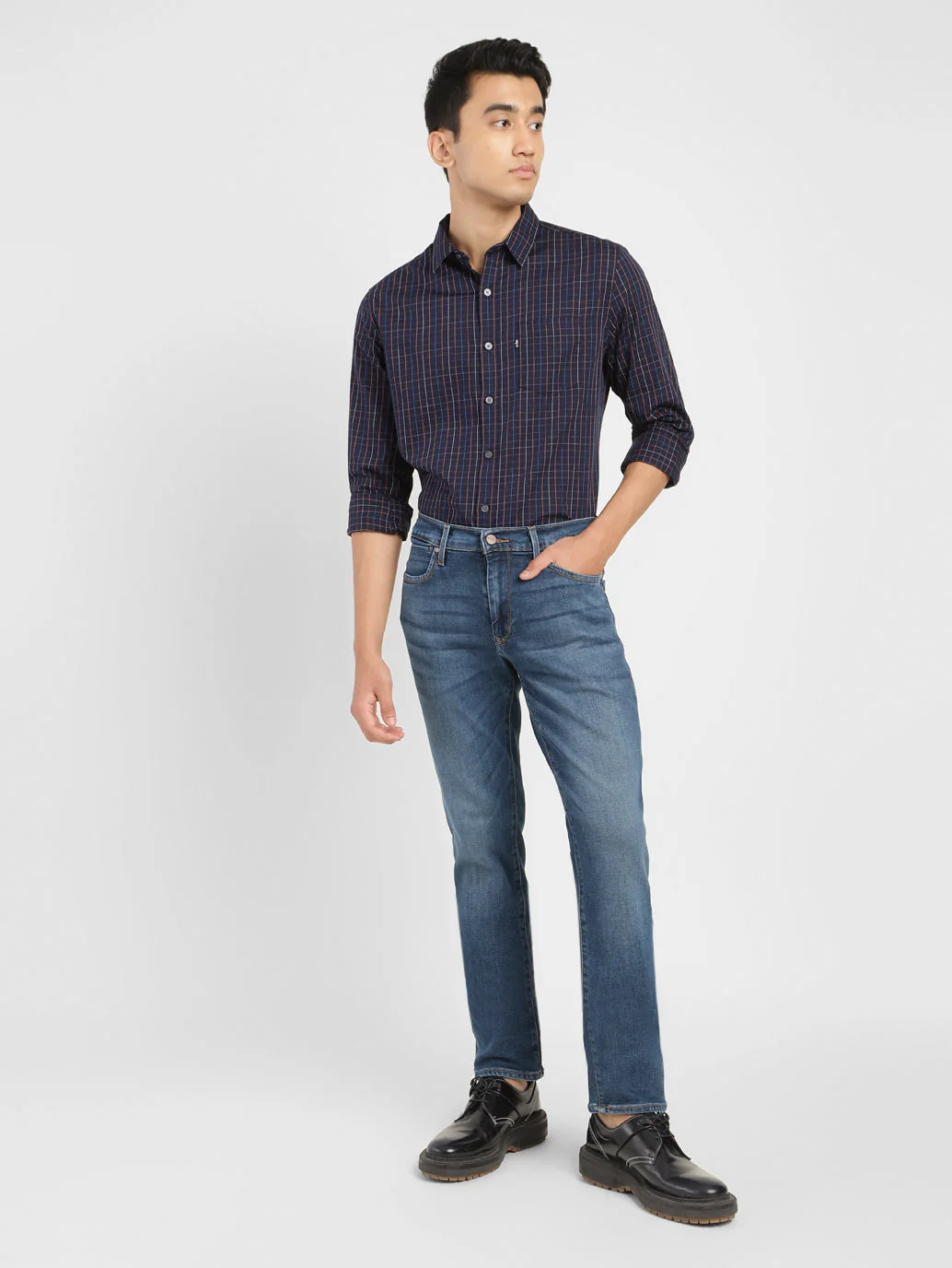 Men's Redloop 511 Blue Slim Fit Mid Rise Jeans - Image 2