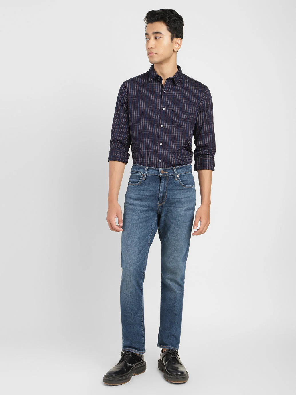 Men's Redloop 511 Blue Slim Fit Mid Rise Jeans - Image 8