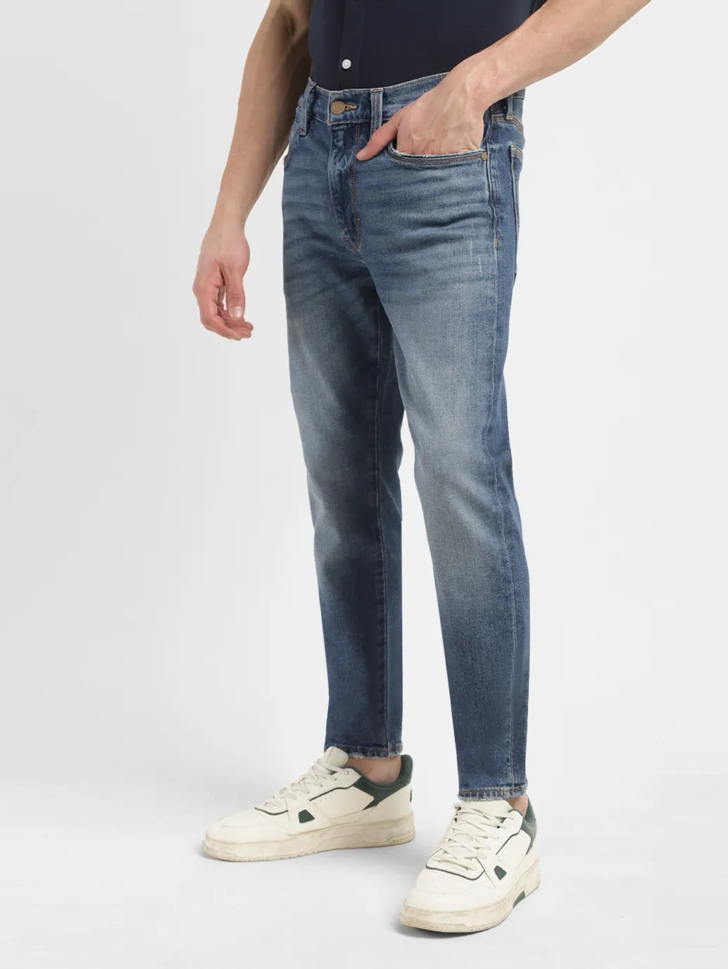 Men's 511 Blue Slim Fit Mid Rise Jeans - Image 5