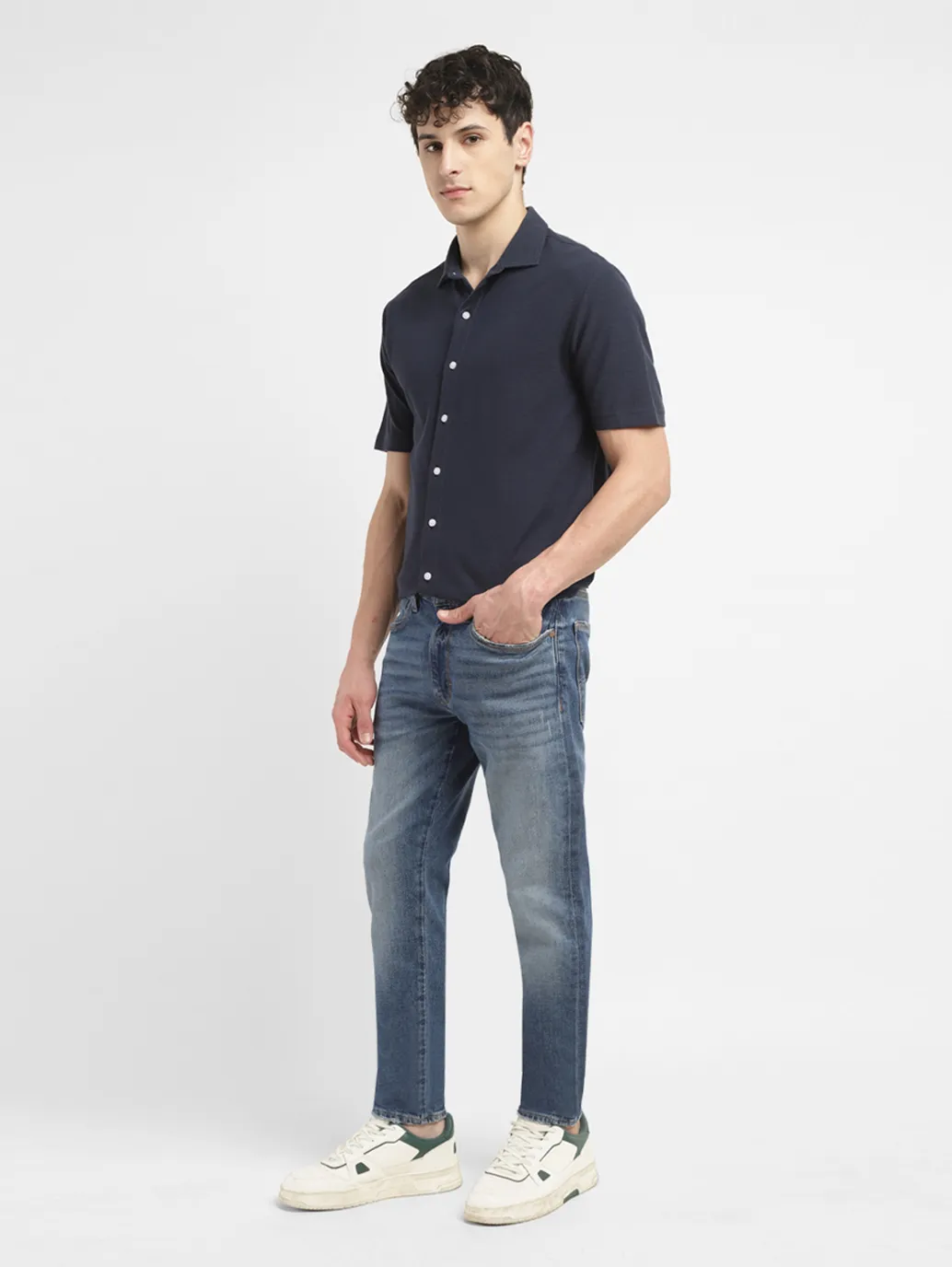 Men's 511 Blue Slim Fit Mid Rise Jeans - Image 8