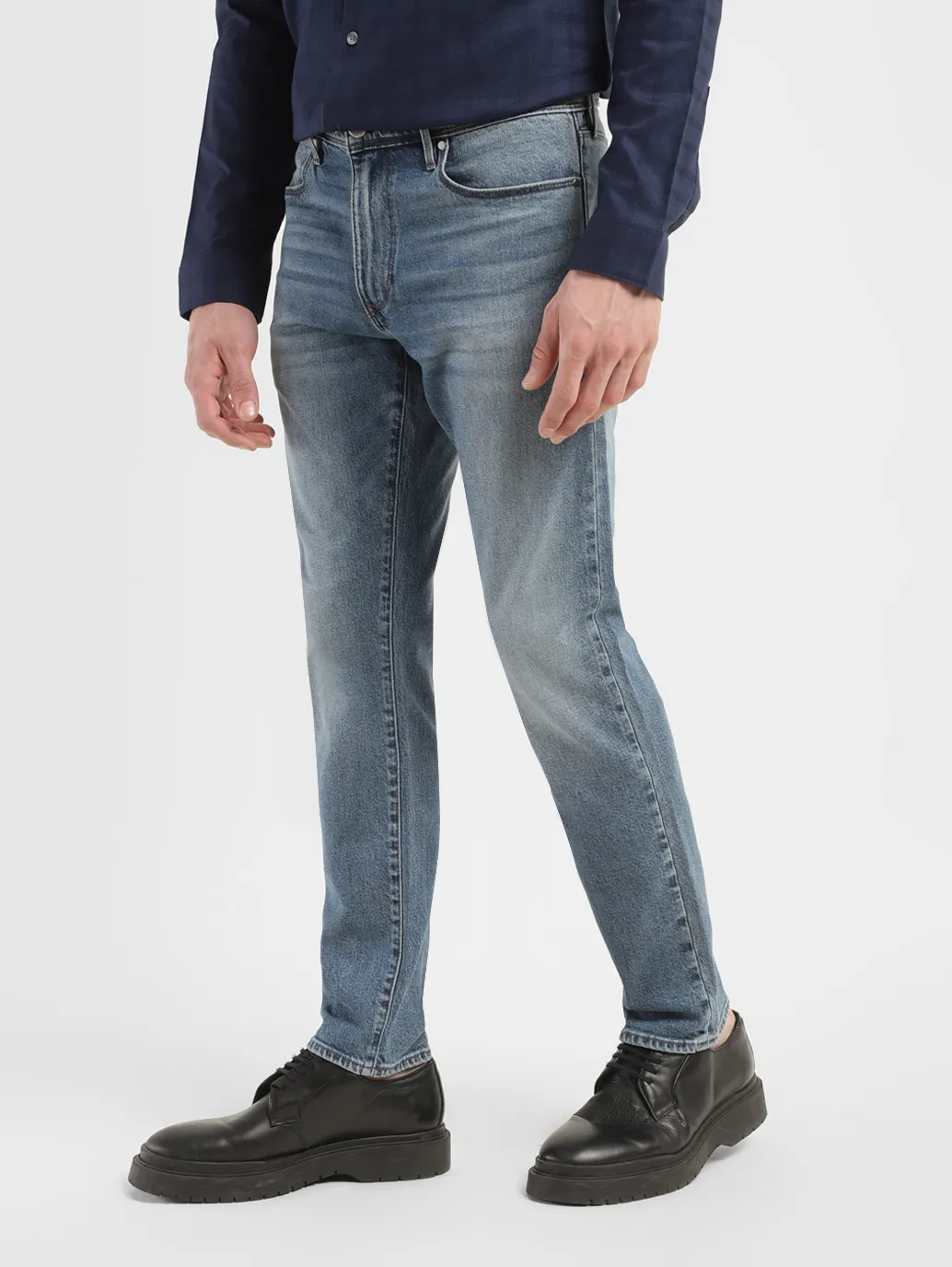Men's Redloop 511 Blue Slim Fit Mid Rise Jeans - Image 5