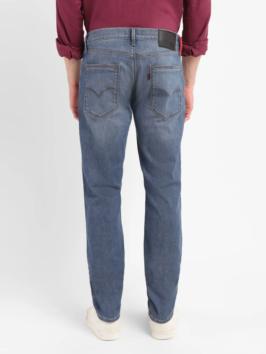 Men's Redloop 511 Blue Slim Fit Mid Rise Jeans - Image 3