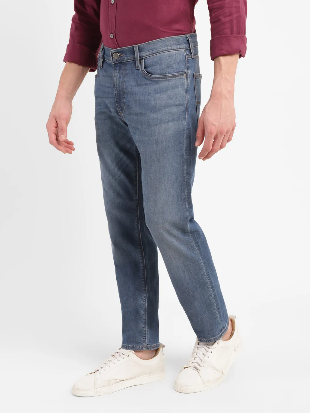 Men's Redloop 511 Blue Slim Fit Mid Rise Jeans - Image 5