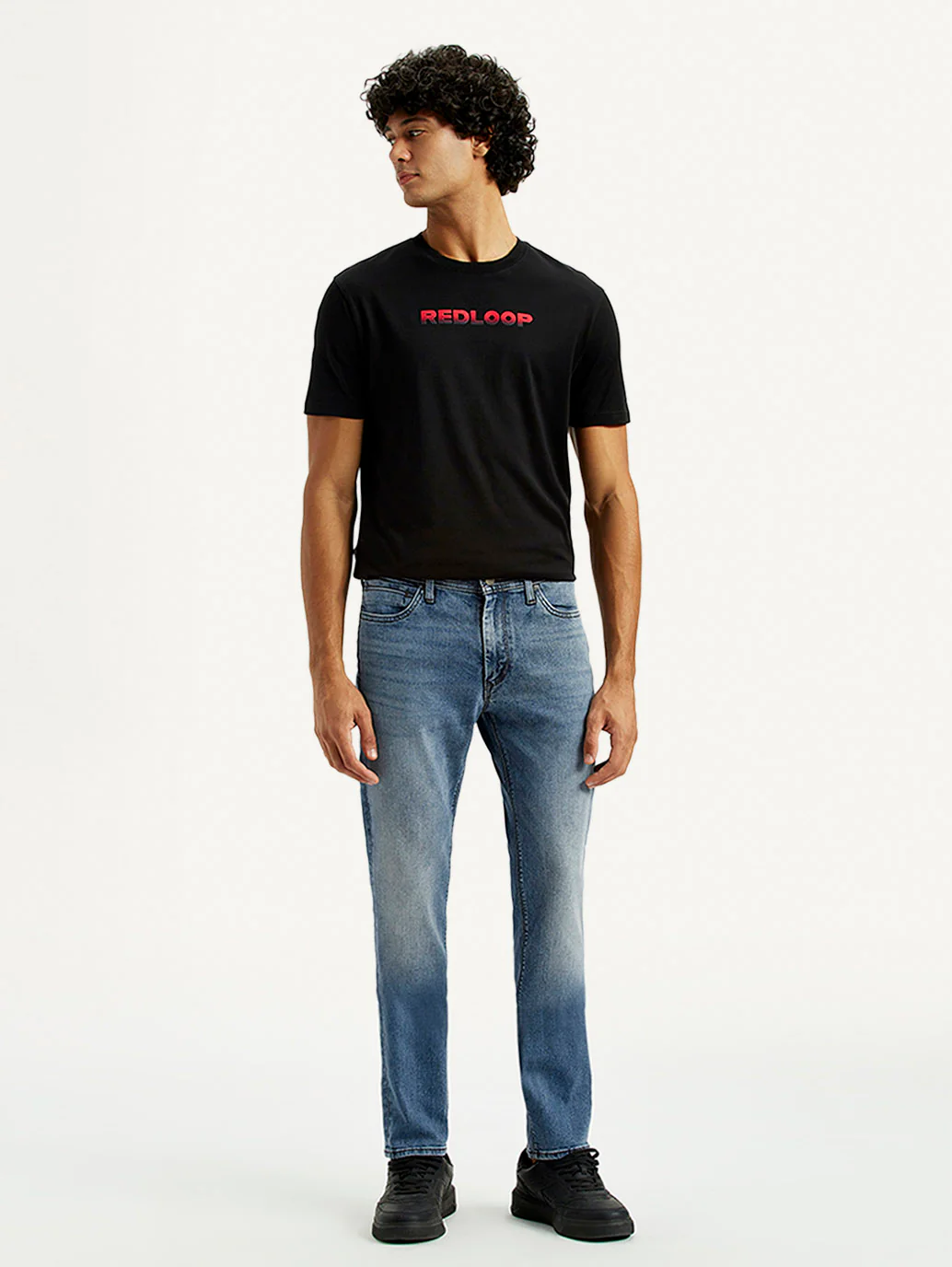 Men's Redloop 511 Indigo Slim Fit Mid Rise Jeans