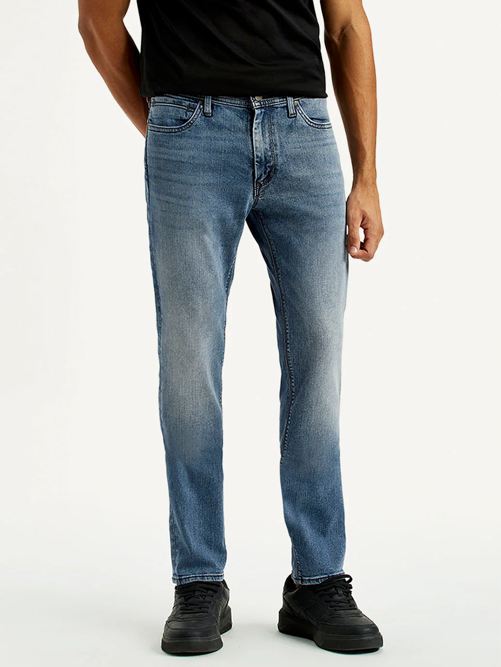 Men's Redloop 511 Indigo Slim Fit Mid Rise Jeans - Image 2