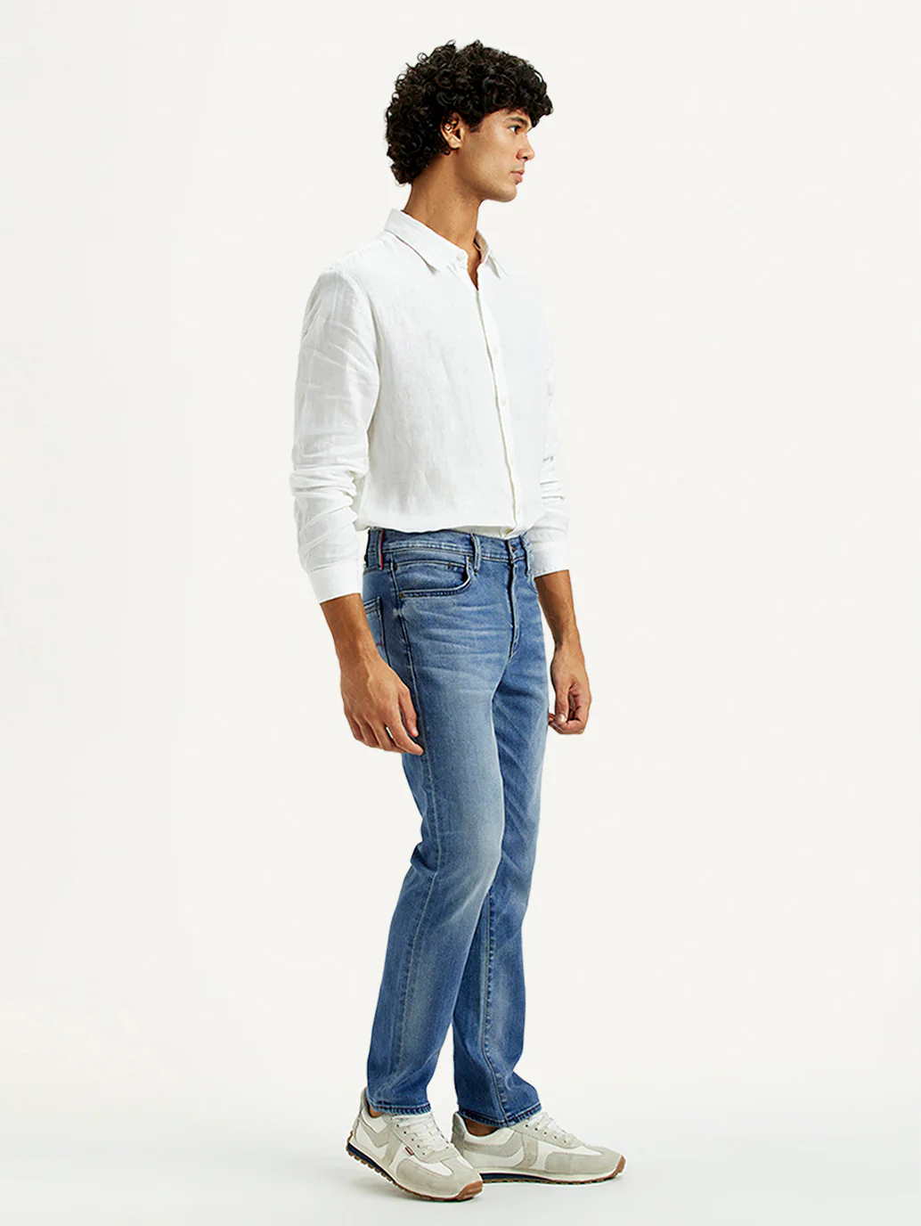 Men's Redloop 511 Indigo Slim Fit Mid Rise Jeans - Image 6