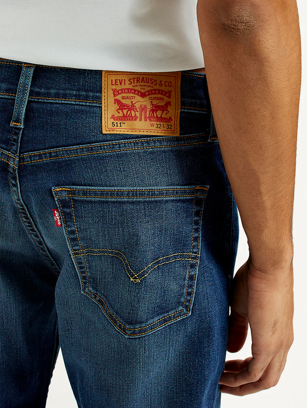 Men's 511 Indigo Slim Fit Mid Rise Jeans - Image 6