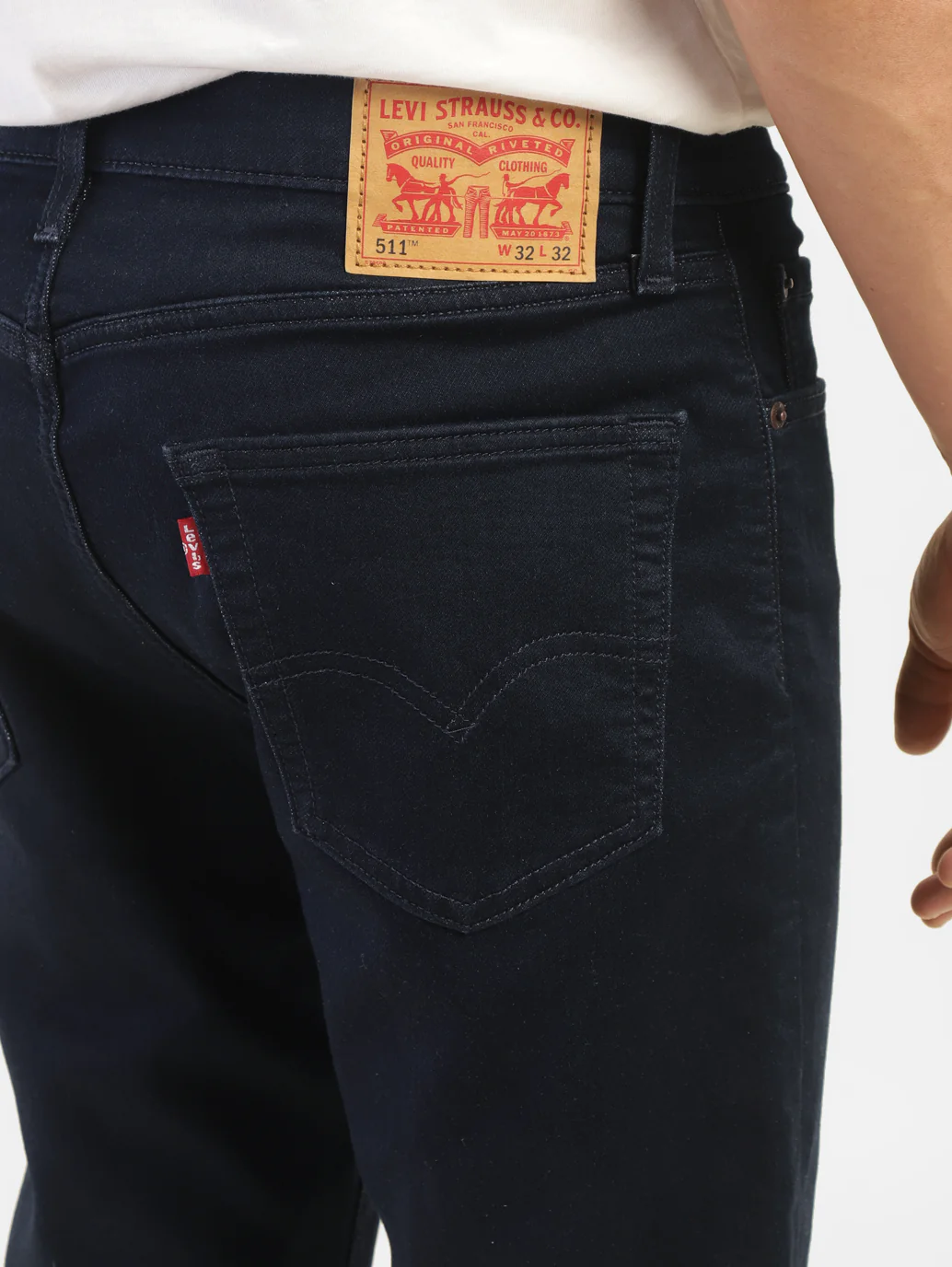 Men's 511 Blue Slim Fit Mid Rise Jeans - Image 7