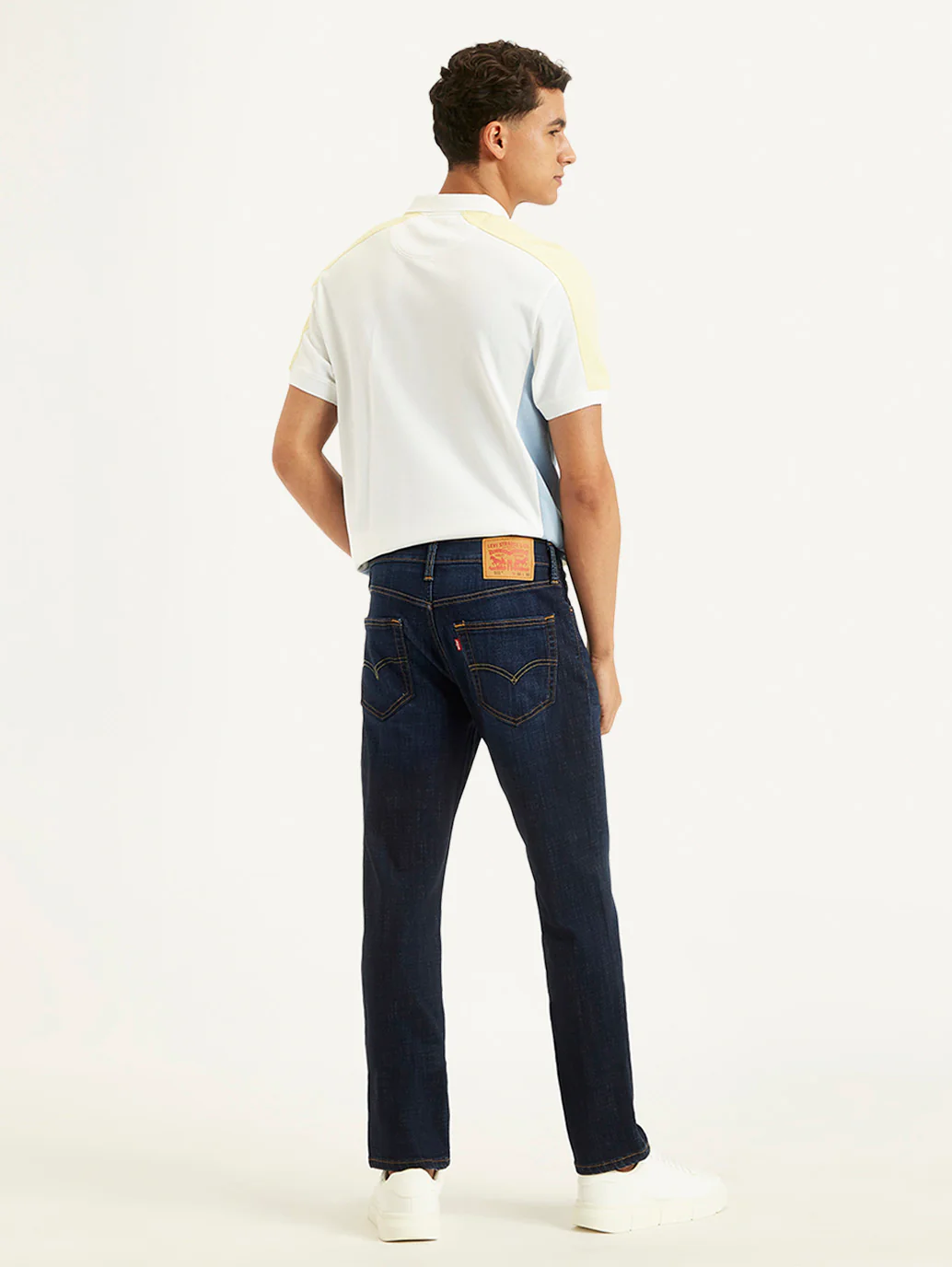 Men's 511 Navy Blue Slim Fit Mid Rise Jeans - Image 5