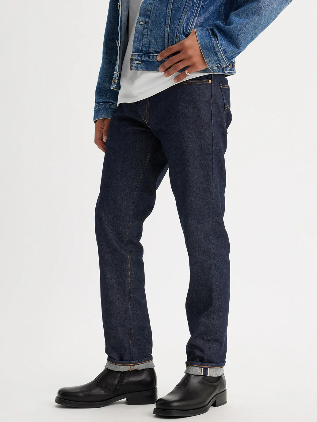 Men's 511 Blue Slim Fit Mid Rise Jeans - Image 6