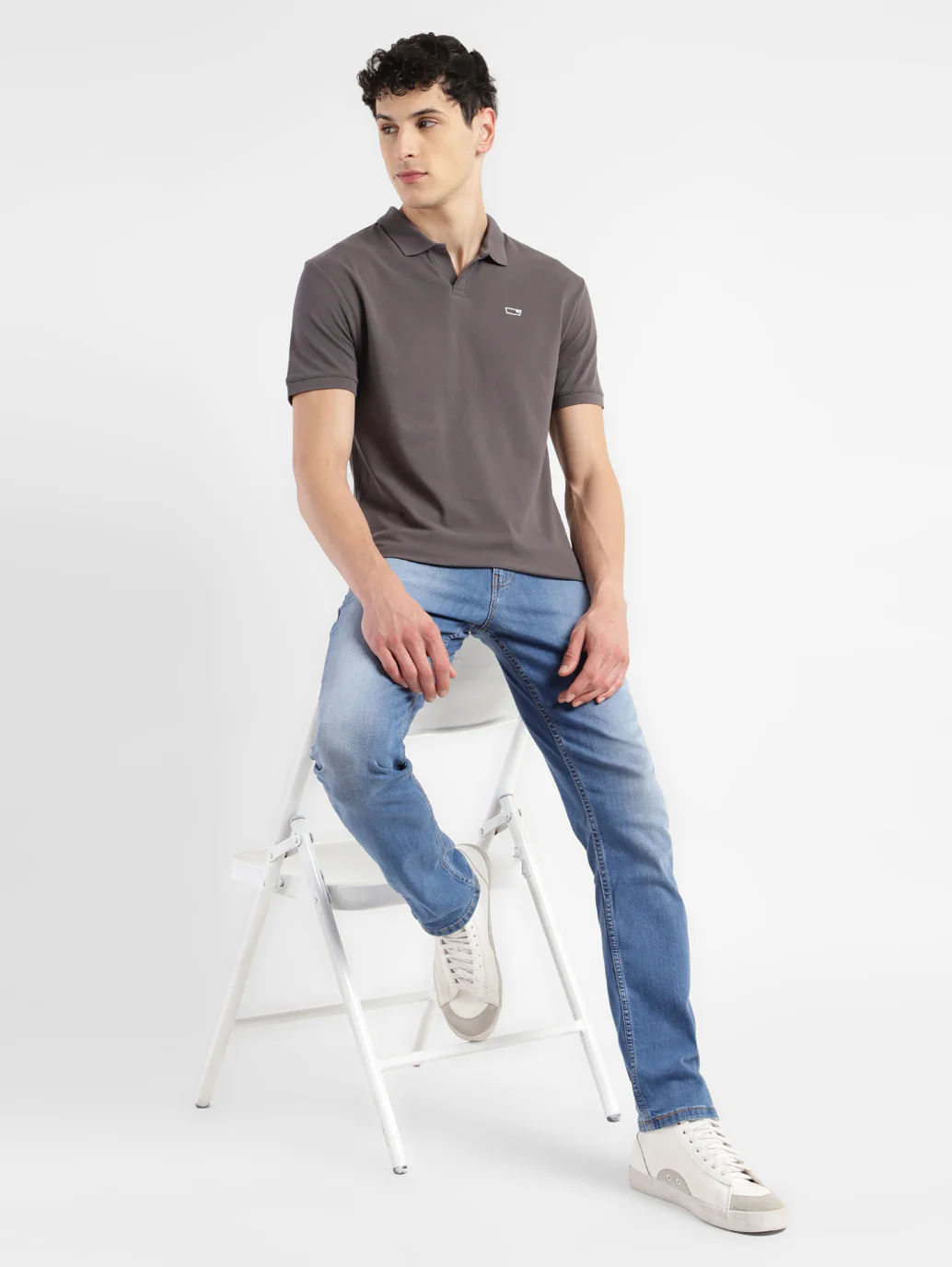 Men's 511 Navy Blue Slim Fit Mid Rise Jeans - Image 11