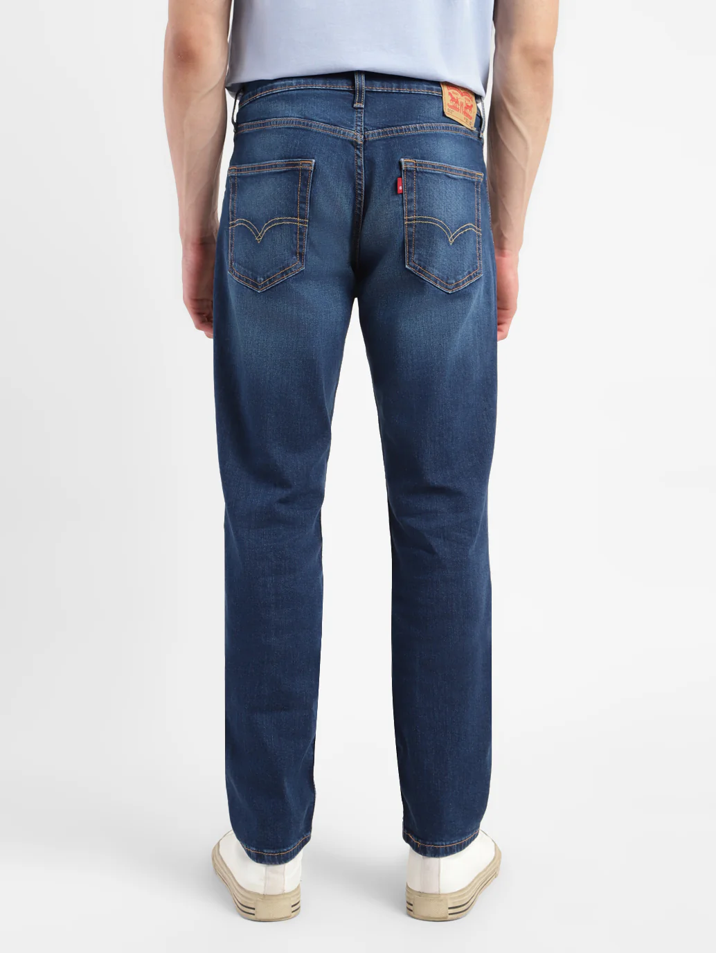Men's 511 Navy Blue Slim Fit Mid Rise Jeans - Image 3