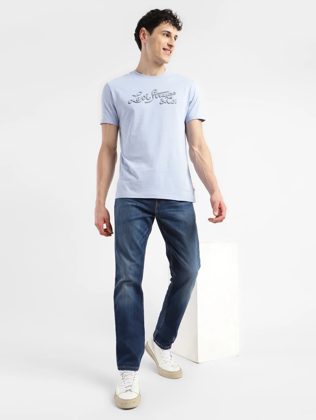 Men's 511 Navy Blue Slim Fit Mid Rise Jeans - Image 8