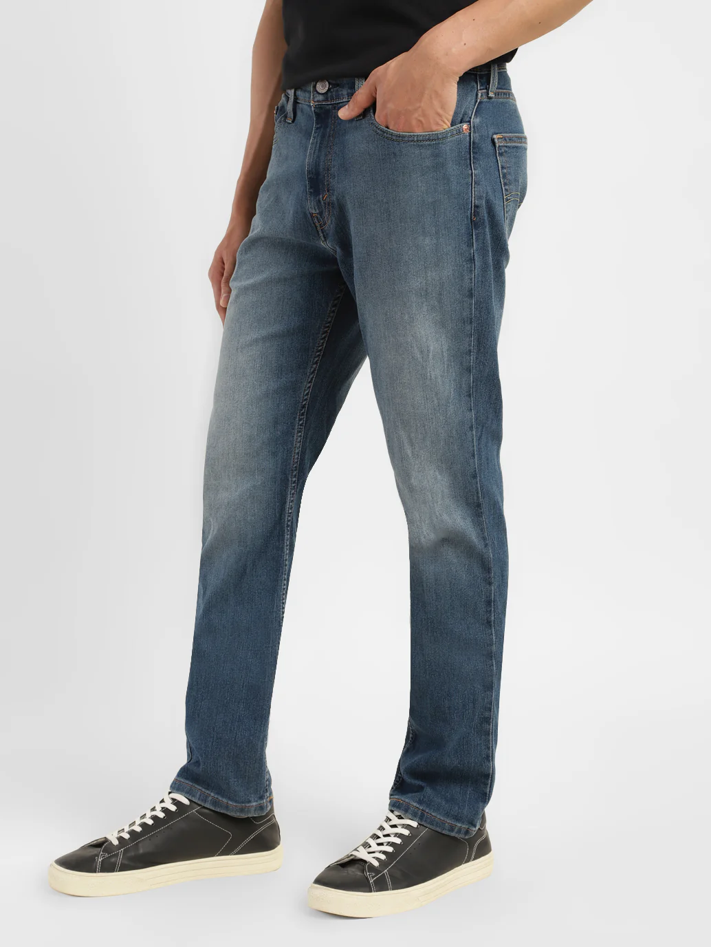 Men's 511 Indigo Slim Fit Mid Rise Jeans - Image 3