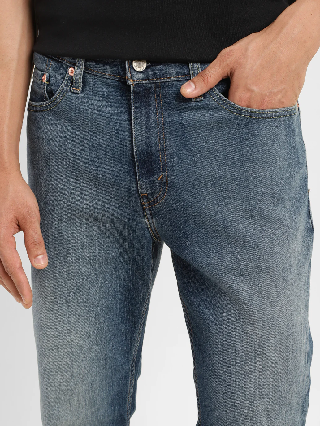 Men's 511 Indigo Slim Fit Mid Rise Jeans - Image 5