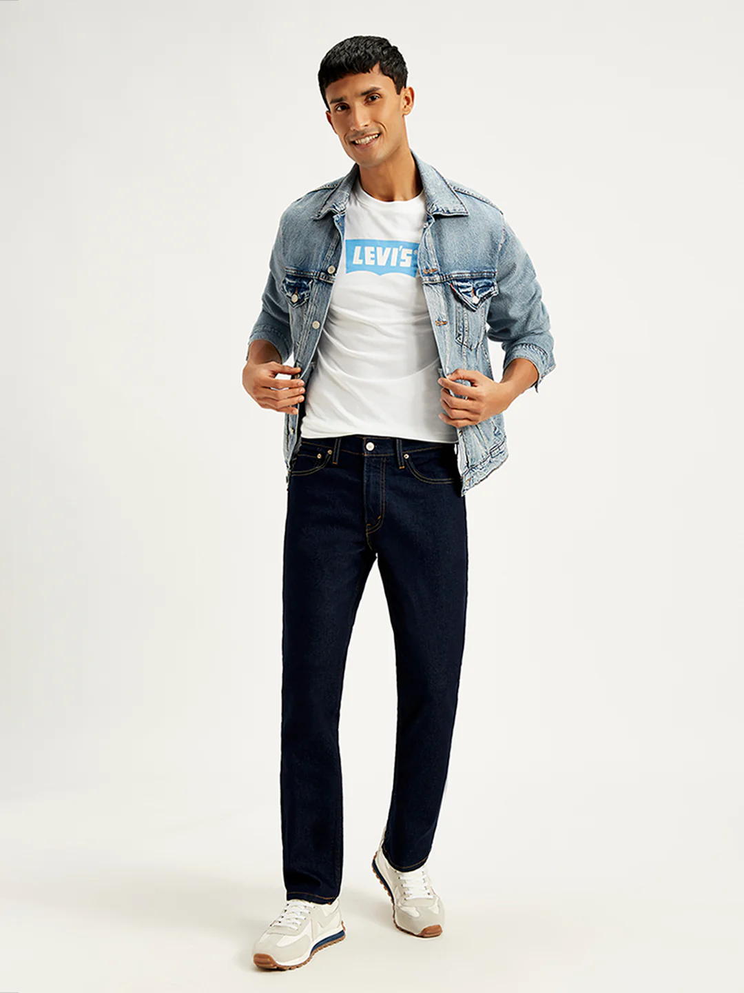 Men's 511 Blue Slim Fit Mid Rise Jeans