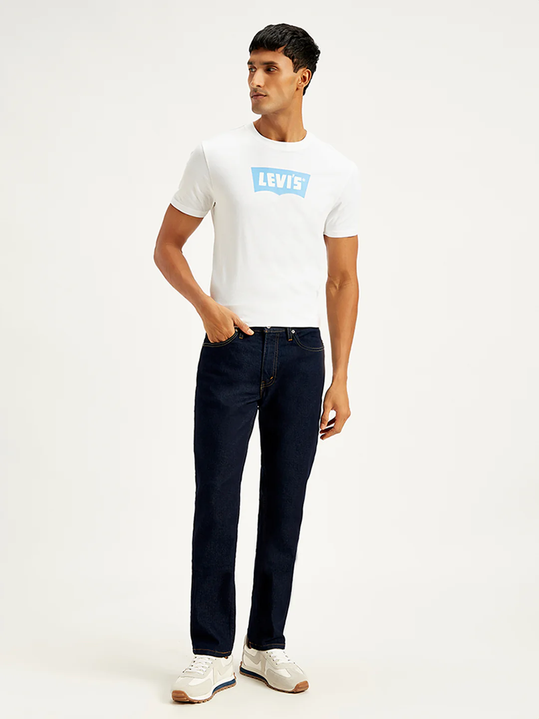 Men's 511 Blue Slim Fit Mid Rise Jeans - Image 2
